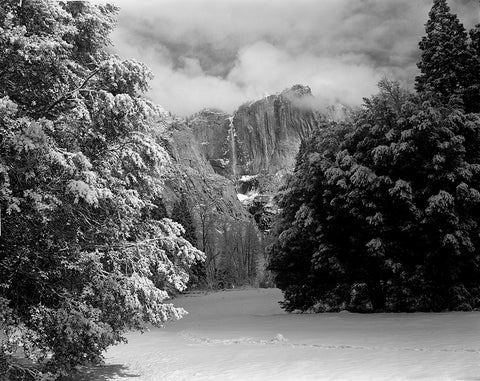 Upper Yosemite Falls in the Winter, Yosemite National Park