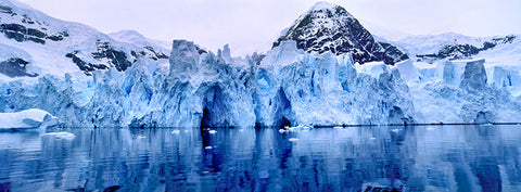 Blue Majestic Ice Castles, Antarctica