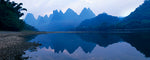 The Majestic Blue Karst Landscape, Guilin, China, Asia