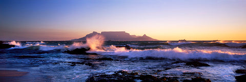 The Majestic Table Top Mountain at Sunrise, Cape Town, South Africa, Africa