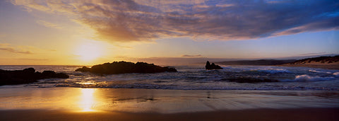 Golden Buffalo Beach at Sunset, Knysna, South Africa, Africa