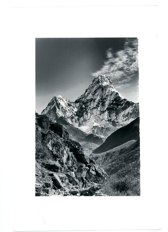 Ama Dablam Mountain with Sherpa, Everest Region, Nepal
